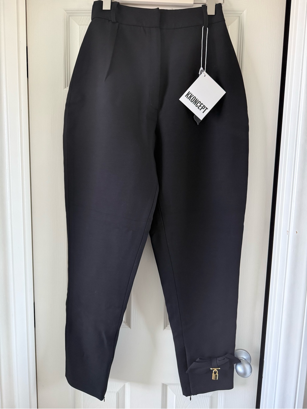 Kkoncept Ankle Pants With Bow Cuff Detail — image 3 of 6